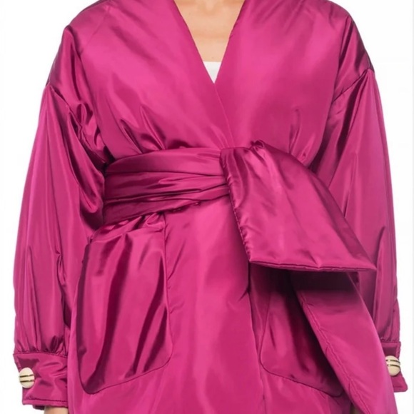 Gucci Fuchsia Satin Women's Jacket - Picture 3 of 12